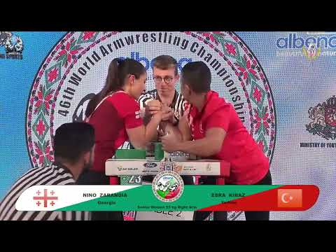 Zarandia Nino vs Kiraz Esra | Up to 55 kg | XLVI WORLD ARMWRESTLING CHAMPIONSHIP | 2025