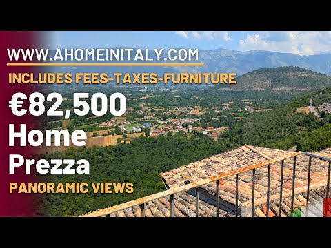 Atemberaubende Aussicht von diesem wunderschönen italienischen Anwesen in der Stadt Prezza in den...