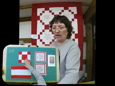 Red work Panel Perfect Quilt