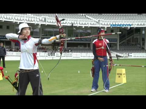 Inna Stepanova v Kawanaka Kaori – recurve women’s 1st round | London 2012 Olympic Test Event