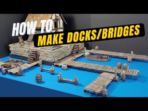 How To Make Docks/Bridges For The Gaming Table (009)