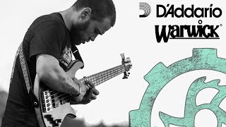 Video thumbnail for Lamb of God - Laid to Rest Bass Cover (D’Addario EXL165-5 Nickel Wound 45-135 strings test) by Jinjer Metal Band