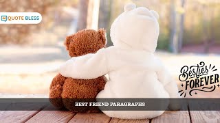 💌 Best Friend Paragraphs Copy & Paste with Emojis | Heartfelt Friendship & Love Messages 🌸✨