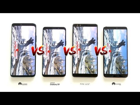 Huawei Mate 20 Pro vs Samsung Galaxy S9 / HTC U12+ / Huawei P20 ANTUTU Benchmark