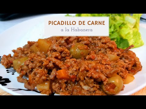 🥘 Picadillo de carne molida✅ | Receta Cubana! PICADILLO a la HABANERA 🇨🇺