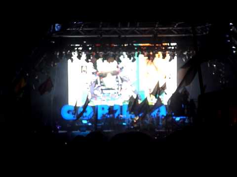 "Some Kind Of Nature" - Gorillaz (feat. Lou Reed), Glastonbury Festival, 25th June 2010