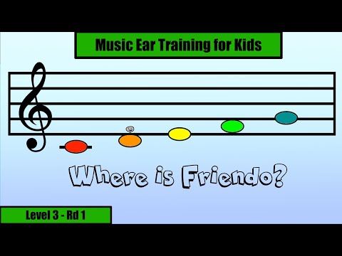 Solfege Ear Training Game & Vocal Warmup for Kids! -  LEVEL 3 - RD 1 - (Mi - Re - Do)