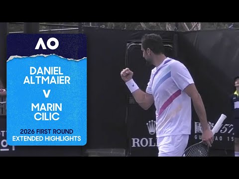 Daniel Altmaier v Marin Cilic Extended Highlights | Australian Open 2026 First Round