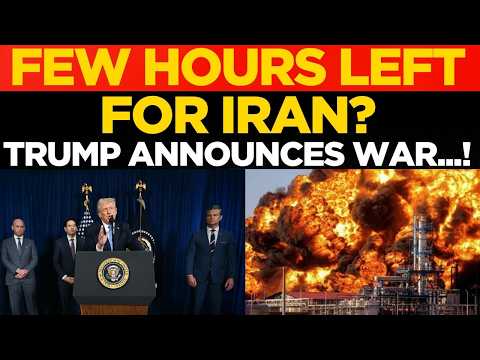 Trump LIVE: Tehran Oil Depot Engulfed in Flames After Massive Strike | Trump Signs Strike Order LIVE