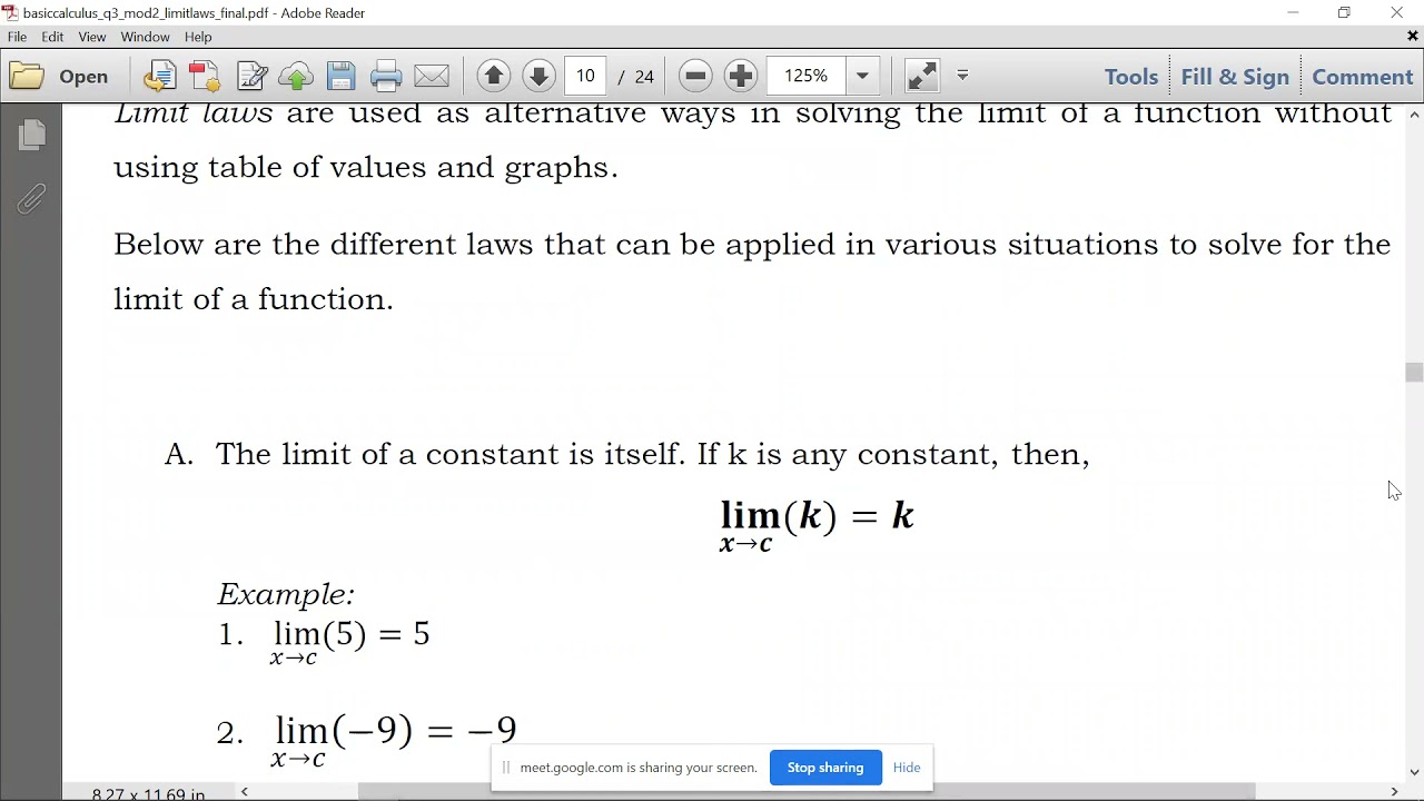 BASIC CALCULUS MODULE 2