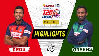 Highlights - Reds vs Greens - Match 5 - Dialog-SLC Invitational T20 League 2021