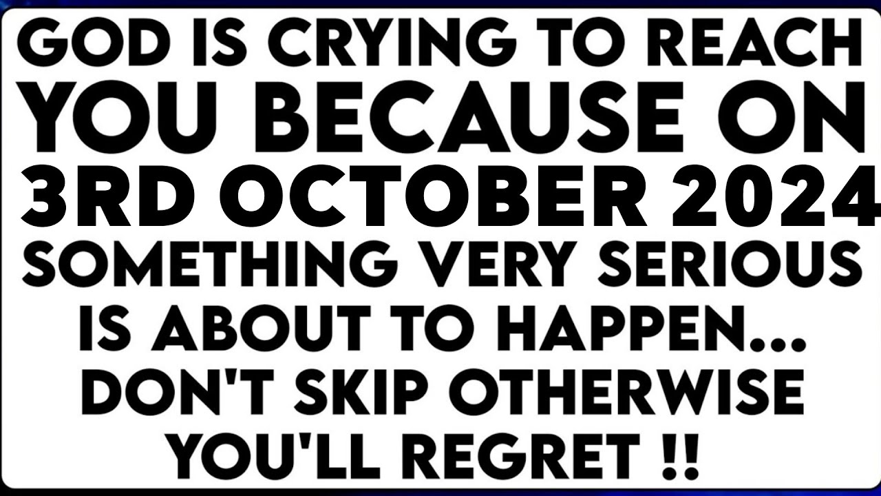 God Says You've To Watch This Video Now Or Cry Forever | God Message Today | Gods Message For You