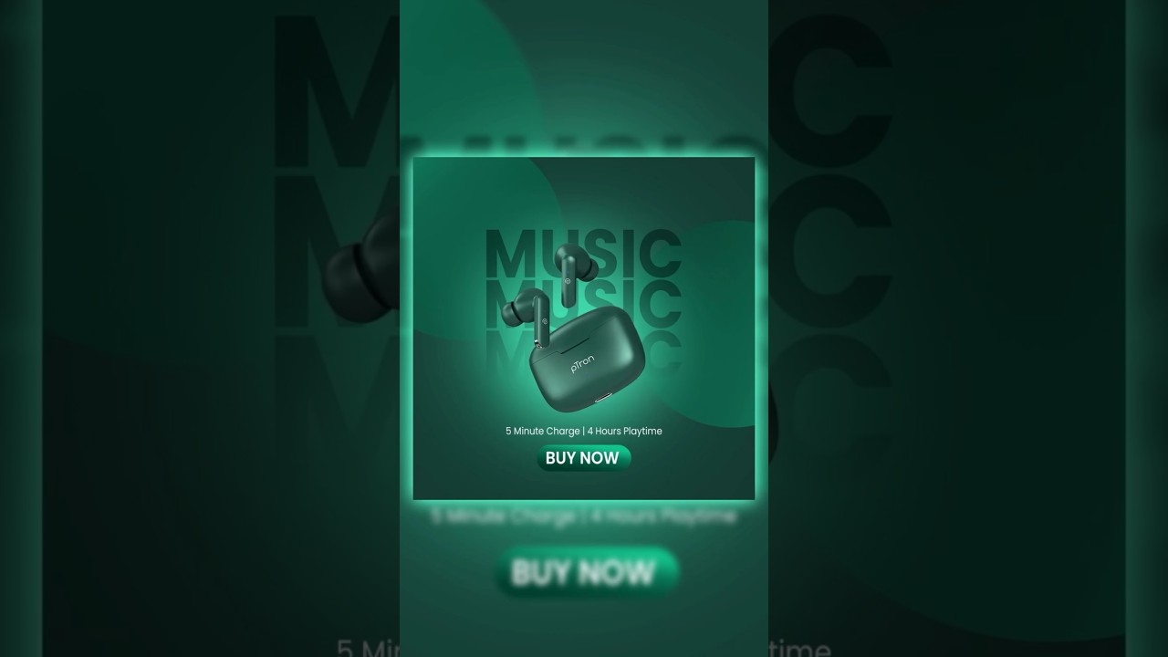 ✨Earbuds Social Media Post Design