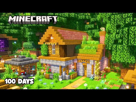 I Survived 100 Days In The Dark Forest In Minecraft 🌲