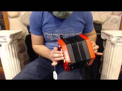 SILV20CGR - Red Hot Silvetta Anglo Concertina CG M 20 $299