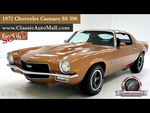 1972 Chevrolet Camaro (CC-1863125) for sale in Morgantown, Pennsylvania