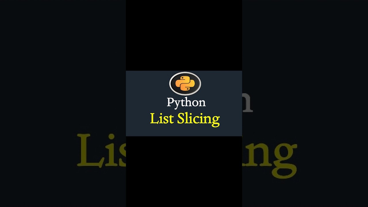 How to implement List Slicing in Python | Part-1 | #pythontutorial #pythonprogramming #shorts
