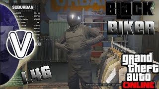 GTA 5 Online | How To Create The Black Biker Outfit 1.46 & 7k Thank You (GTA 5 Online Glitches)