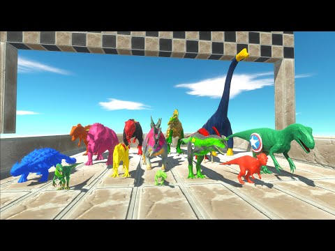 SPEED SUPERHEROES RACE DINOSAURS CHAMPIONS DEF AQUATIC - Animal Revolt Battle Simulator