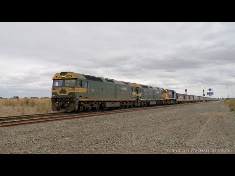 7736V Pacific National Grain Train G520 G539 XR558  (2/2/2022) - PoathTV Australian Railways