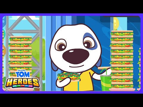 Talking Tom - Stor spisekonkurrence! | Børnefilm | WildBrain Action Arena - Dansk