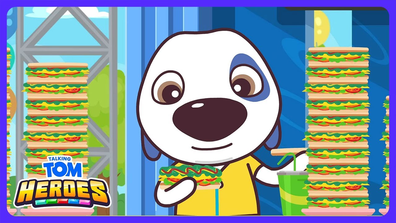 Talking Tom - Stor spisekonkurrence! | Børnefilm | WildBrain Action Arena - Dansk