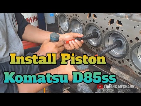 Install piston Komatsu D85ss