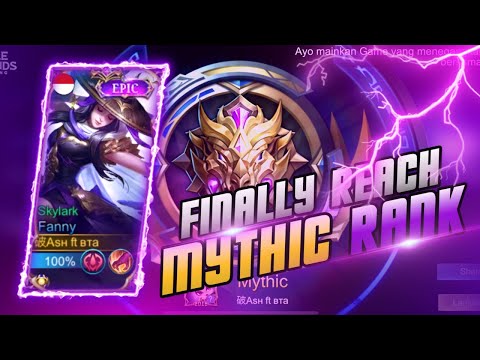 FINALLY MY ACCOUNT REACH MYTHIC RANK | FANNY SETTING CONTROL 2022 - MOBILE LEGENDS