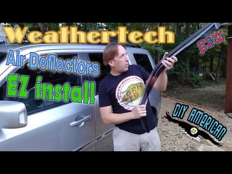 WeatherTech Side WINDOW DEFLECTORS Installation for Honda Pilot