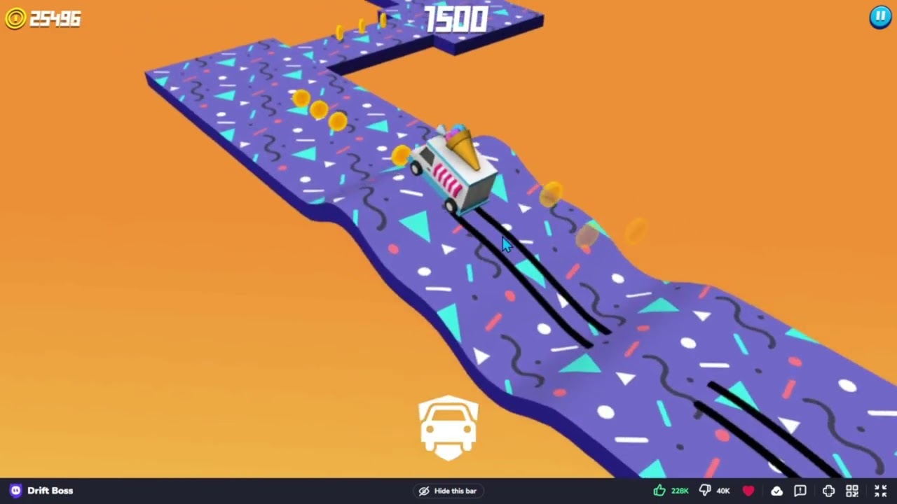 Playing another driving game called Drift Boss on Crazy Games! 🕹️🚗