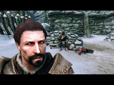 Harkon Human Form vs Ebony Warrior | Skyrim