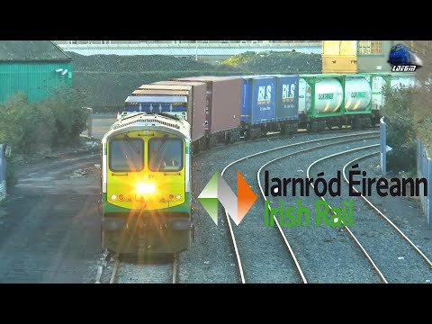 Irish IWT Intermodal Train Arives in Dublin Port - 21 December 2022