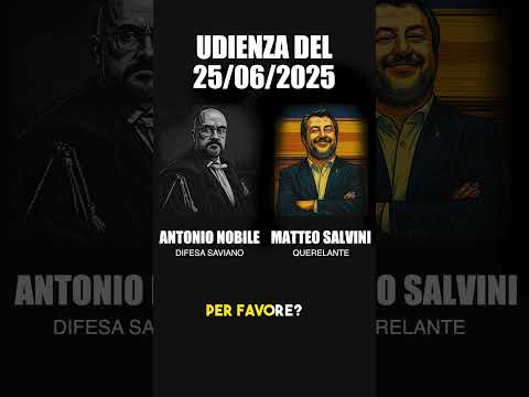 Cosa ha detto davvero Matteo Salvini all'udienza #salvini #saviano