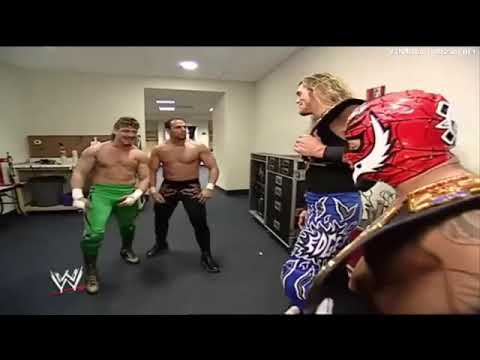 Rey Mysterio, Edge and Los Guerrero Funny Segment (Edge Speaking Spanish)