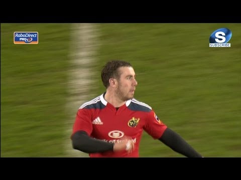 JJ Hanrahan Missed Penalty - Munster v Benetton Treviso 22nd March 2014