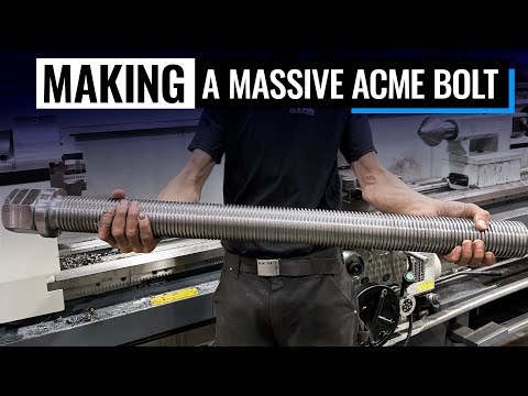 Machining Gigantic ACME Bolt From Scratch | 2025 Secret Santa