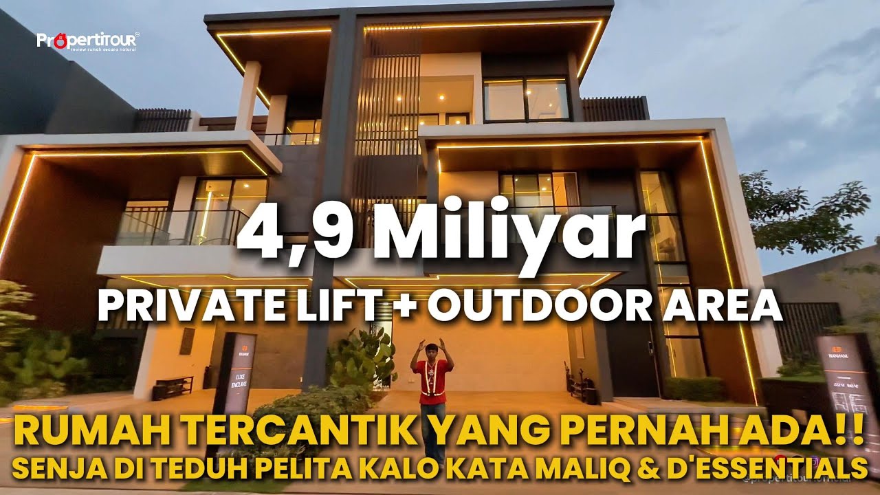 Rumah 3 Lantai Private Lift di Senopati Boulevard Selatan Jakarta
