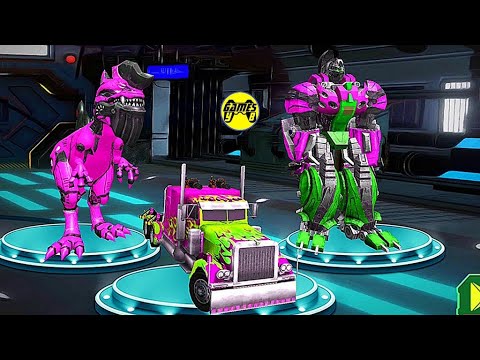 Dinosaur Robot Game: Raptor Robot Truck Transform Game 2021 - Android Gameplay