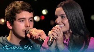 Noah Thompson &amp; Olivia Faye Give An OUTSTANDING DUET Performance On American Idol!