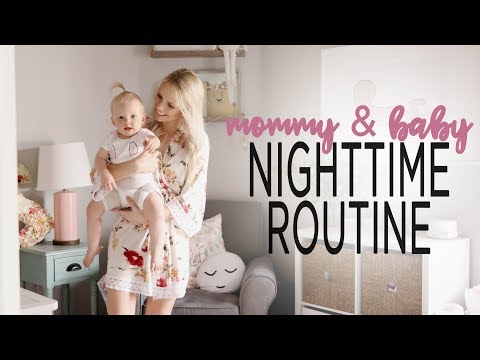 MOMMY & BABY NIGHTTIME ROUTINE 2018 / Solo without Dad! Video