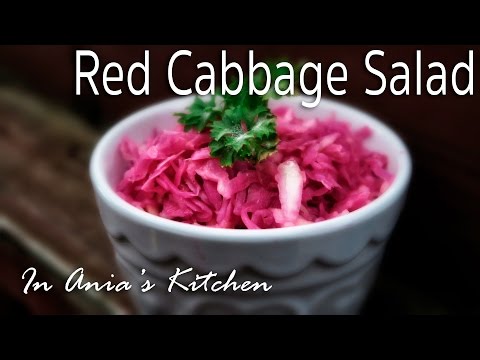 Red Cabbage Salad - Surowka z Czerwonej Kapusty - Recipe #247
