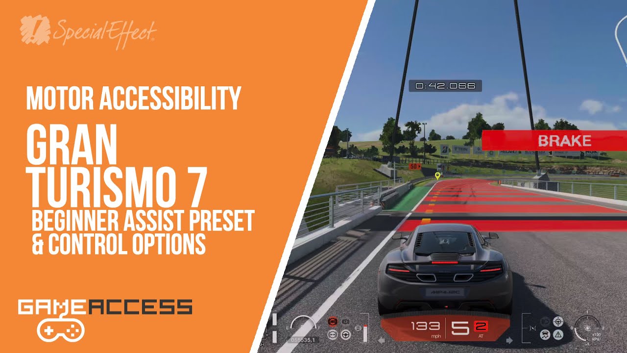 Gran Turismo 7 Motor Accessibility Beginner Assist Preset & Control Options. GameAccess