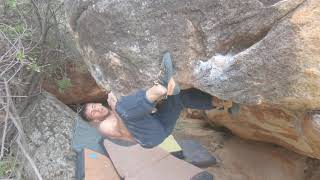 Video thumbnail of The prow, 7a+. Rocklands