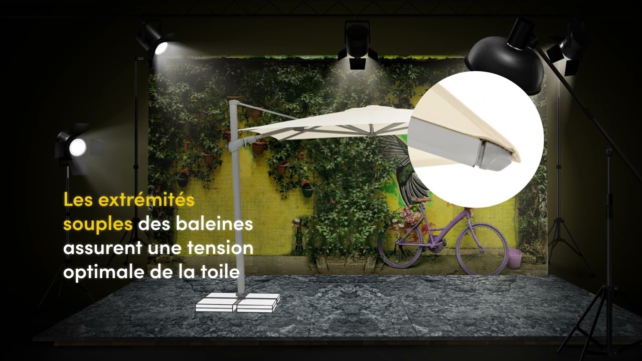 Suncomfort by Glatz Parasol Varioflex Ecru