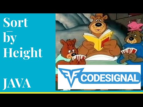 Sort By Height Codesignal 12 Java Solution