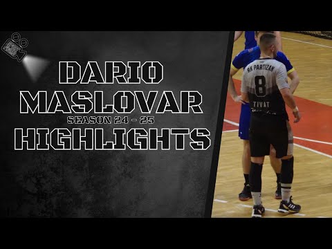 Dario Maslovar #8 || RK Partizan || Season 24 - 25 || Highlights