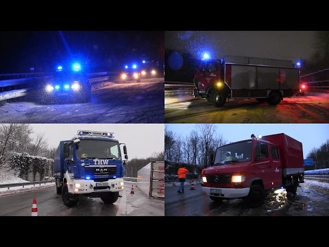 erweiterter Rüstzug BF + THW Regensburg + FF Pentling: VU LKW A93