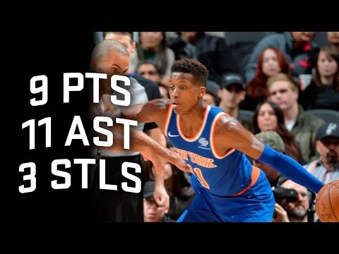 Frank Ntilikina Full Highlights Knicks vs Spurs 12.28.17 - 9 Points, 11 Assists, 3 Steals