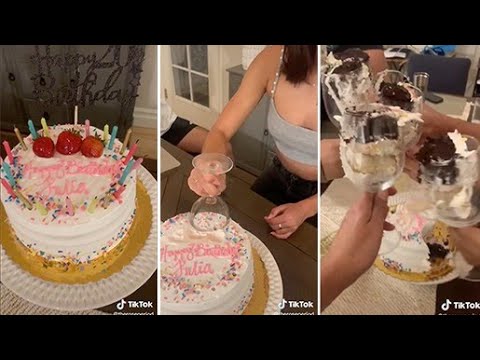 TikTok hack for cutting cake using a wineglass goes viral