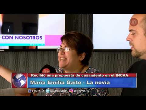 Recibió una propuesta de casamiento en el INCAA